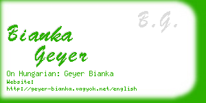 bianka geyer business card